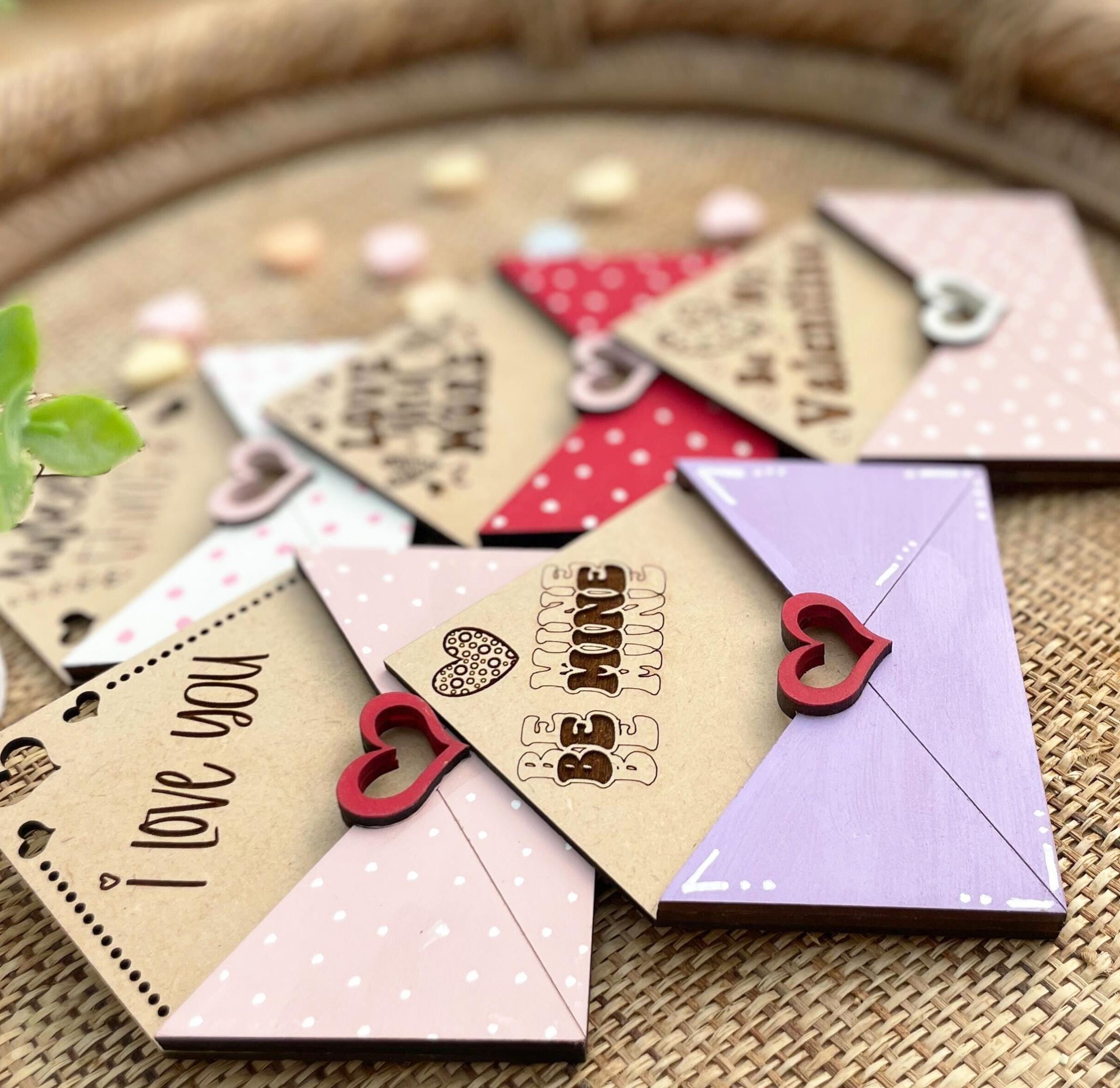 Wooden Gift Card Holders, Wooden Heart Box, Gift For Valentines Day, Gift for Girlfriend Wife Boyfriend Husband - Image 3