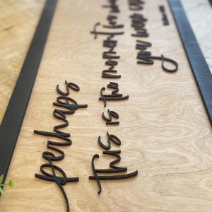 Biblical Sign Perhaps This is the Moment For Which You Were Created, Esther 4:14, Layered Wood Sign, Christian Home Decor